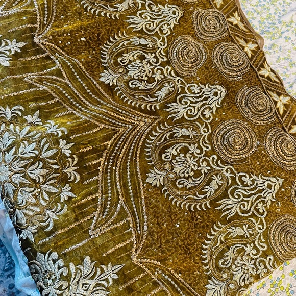 Eid outfit Organza Saree with size 37 blouse brand new - Picture 10 of 16